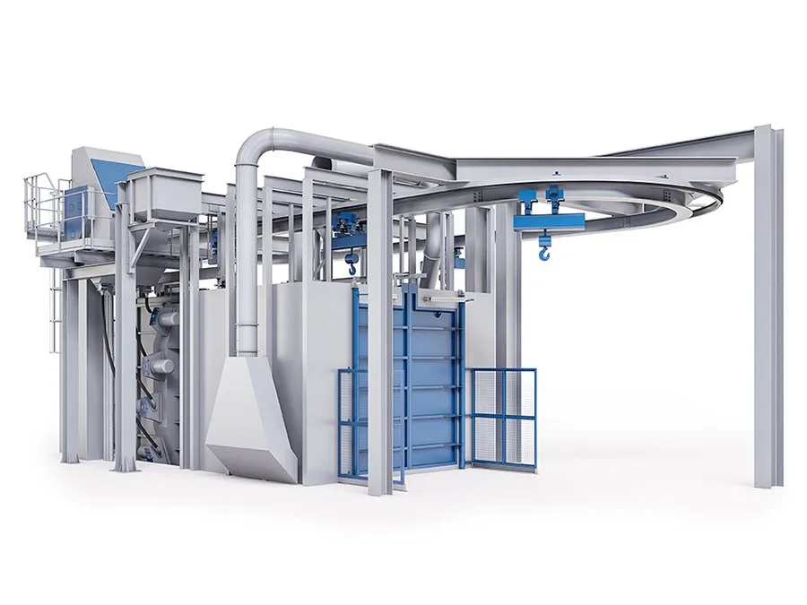 Hanger Type Contunue System Blasting Machine