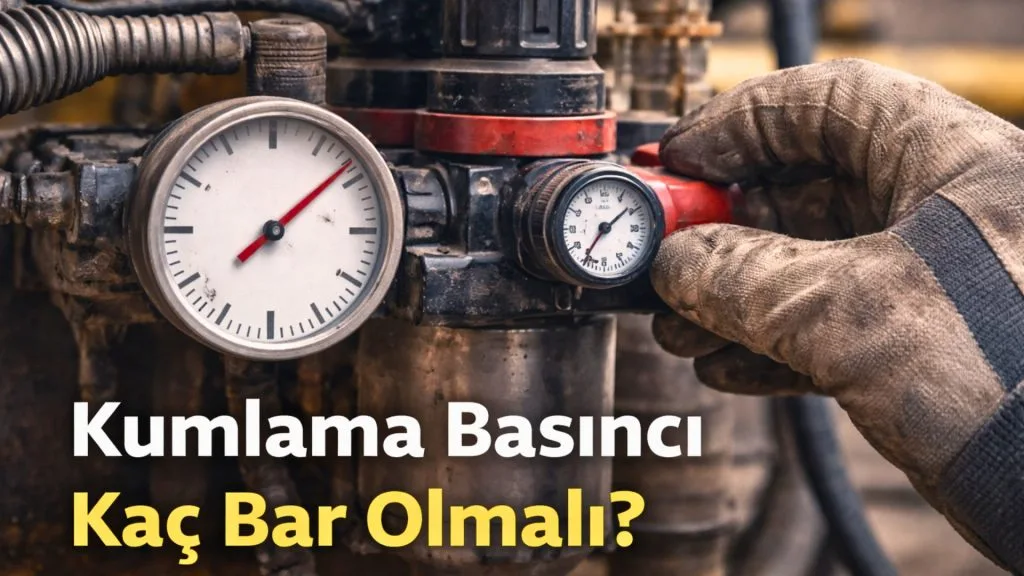 kumlama basıncı kaç bar olmalı