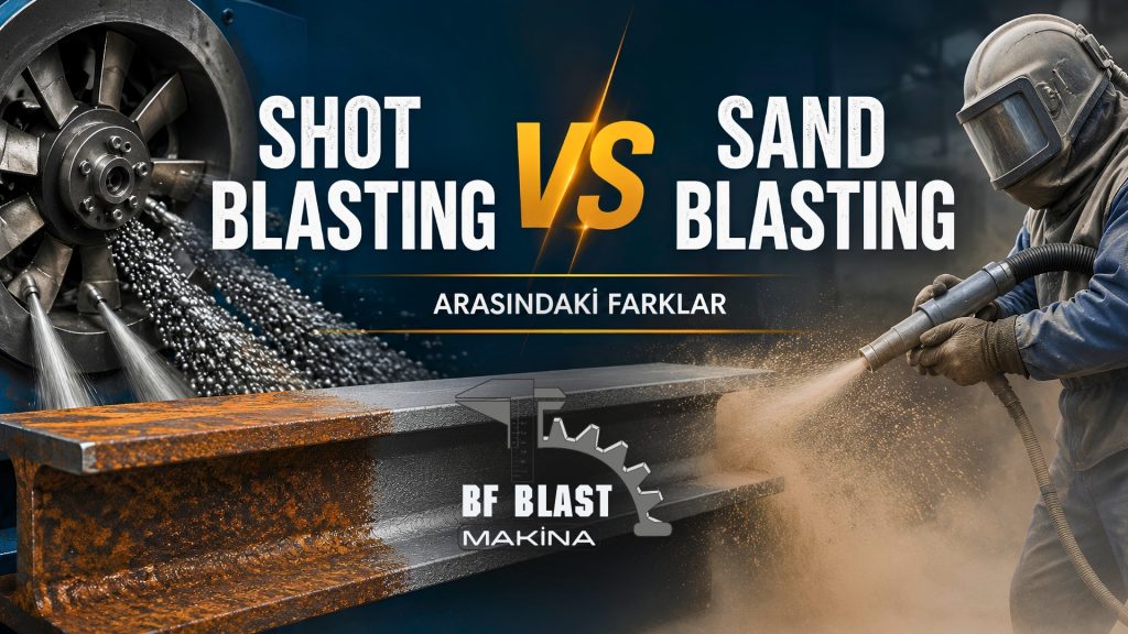Shot Blasting ve Sand Blasting Arasındaki Farklar: 7 Kritik Karşılaştırma