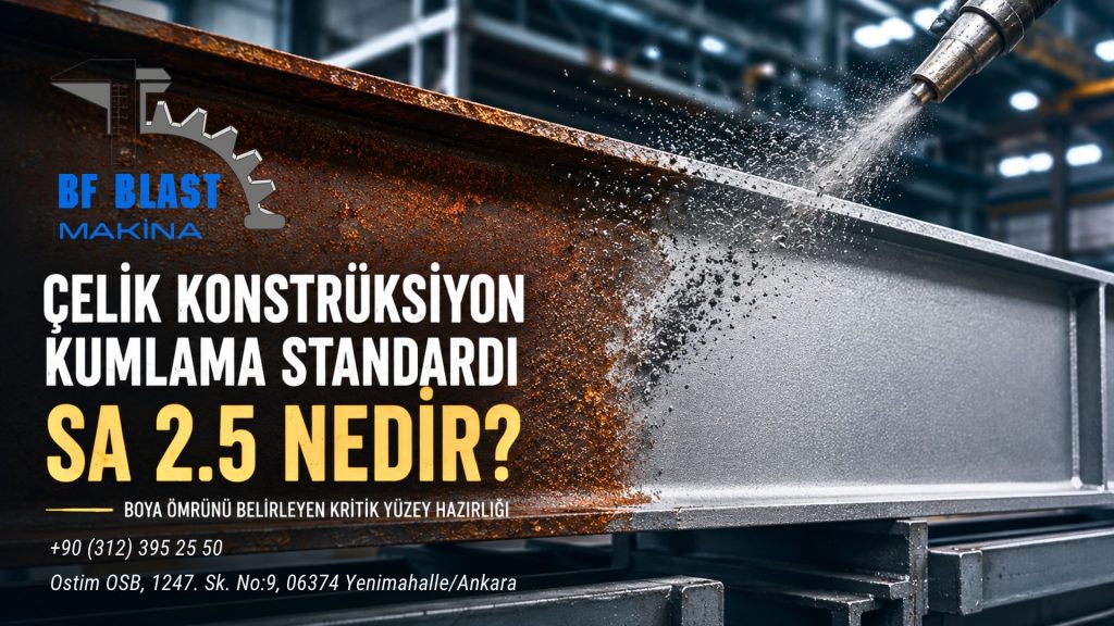 Çelik Konstrüksiyon Kumlama Standardı Nedir? Sa 2.5 Neden Bu Kadar Önemlidir?