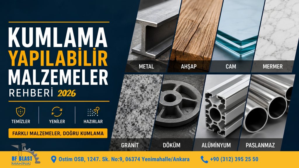 Guide to Materials Suitable for Sandblasting: Which Surfaces Can Be Sandblasted? 2026