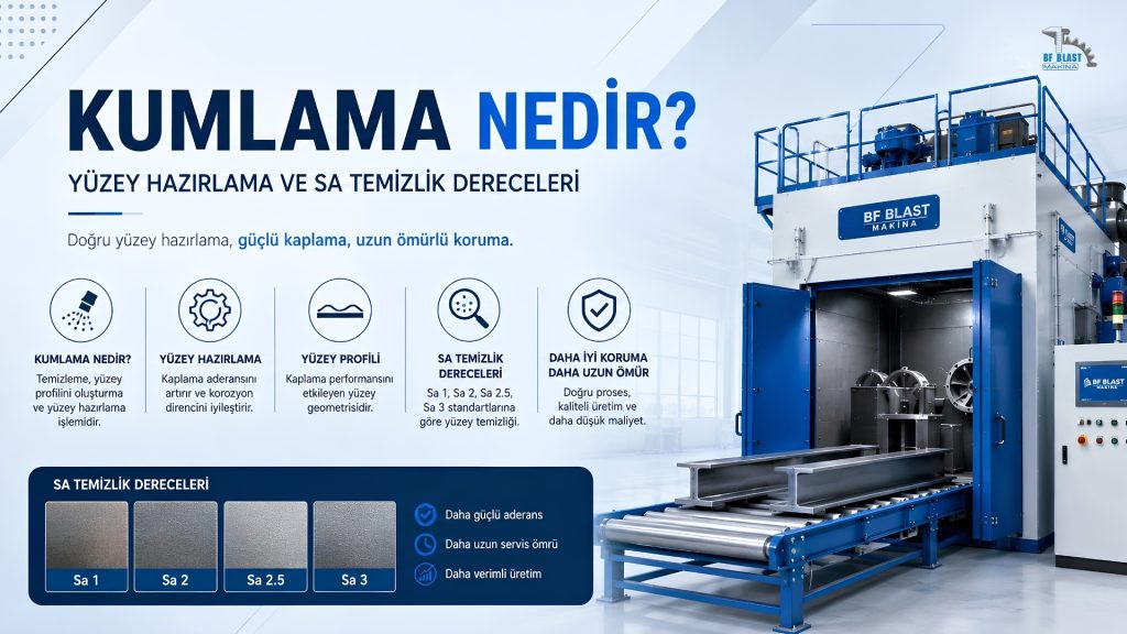 Kumlama Nedir? Yüzey Hazırlama, Yüzey Profili ve Sa Temizlik Dereceleri Rehberi